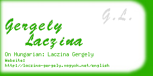 gergely laczina business card